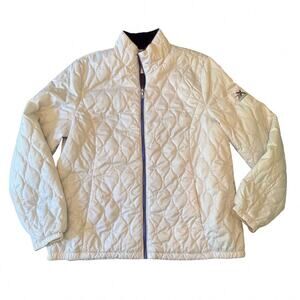Zeroxposur White Quilted Full Zip Jacket - Women’s XL / 776O